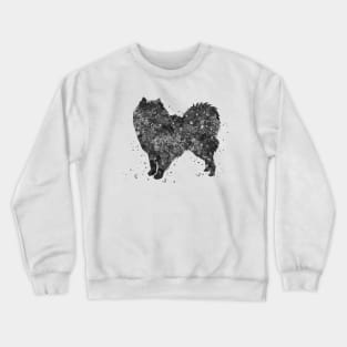 American eskimo dog black and white Crewneck Sweatshirt